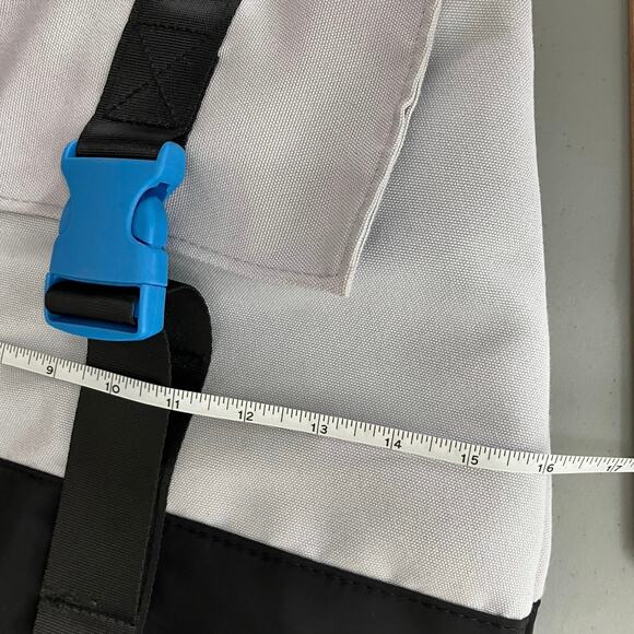 Original Use Target Gray Black Blue Canvas Buckle Flap Lightweight Backpack Bag - Picture 15 of 15